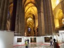 An art exhibition in part of the cathedral